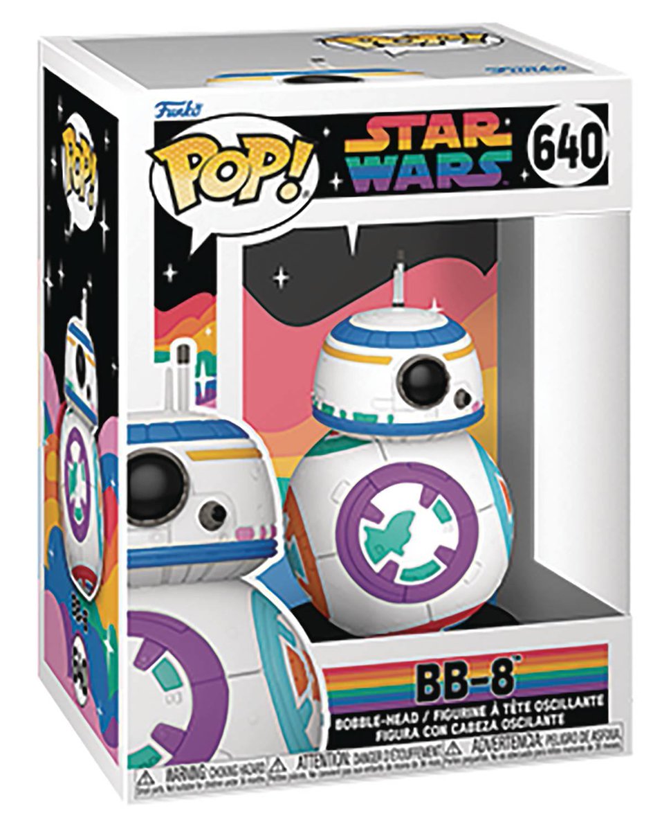 DLairSA's tweet photo. Tomorrow may be the last day of Pride Month, but we  just got in these adorable Pride Droids in from Funko! If you need any held, please send us a PM or call the store at 210-615-1229. https://t.co/OYdlzdUO62