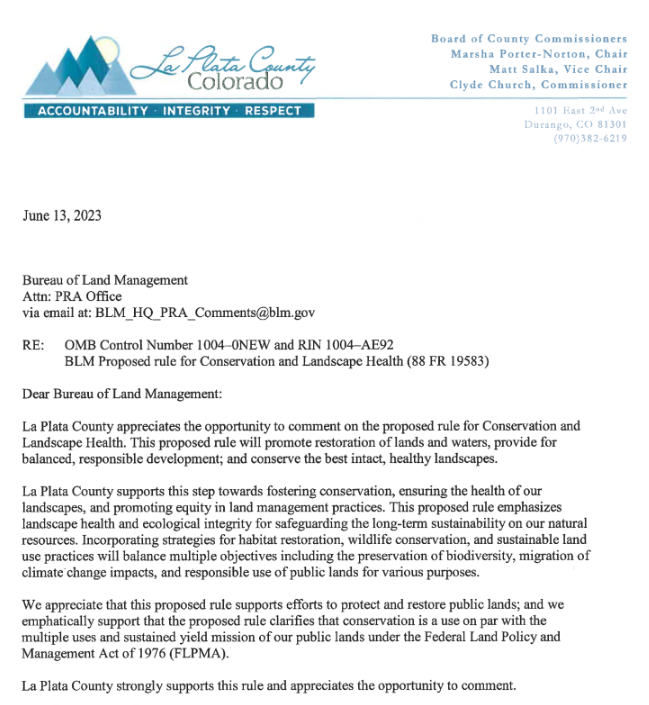 themountainpact's tweet photo. Letters! The @cityofaspen Mayor & the full Town of Basalt council sent a letter to the @forestservice in support of the #ThompsonDivide Withdrawal.
@LaPlataCountyCO Commission sent a letter to @BLMNational urging them to adopt a strong #PublicLandsRule. #ActNowForPublicLands https://t.co/PWye1qPVdb
