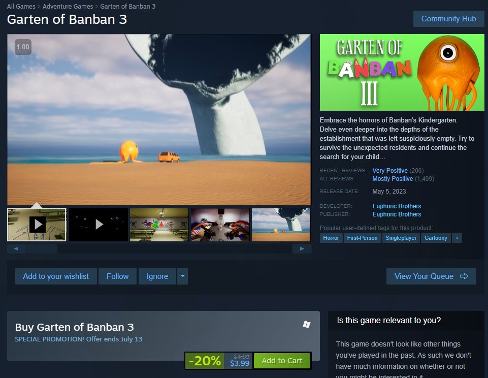 Steam Community :: Garten of Banban 3