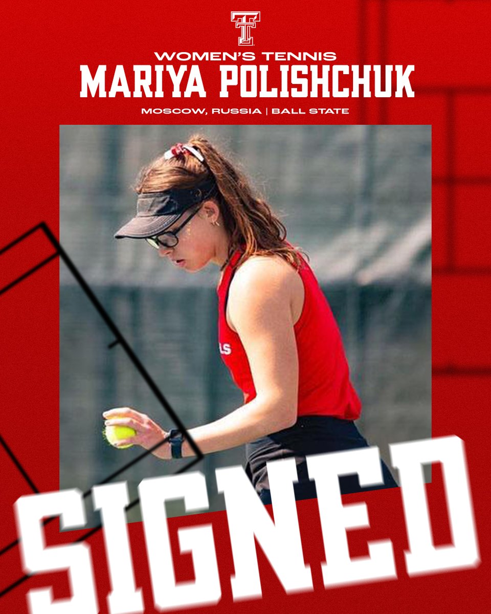 TexasTechWTEN's tweet photo. Officially signed ✍

Excited to welcome Mariya Polishchuk to the Scarlet &amp; Black! 

🔗: https://t.co/0RsaoJ9cWe

#WreckEm https://t.co/utH4Lru74z