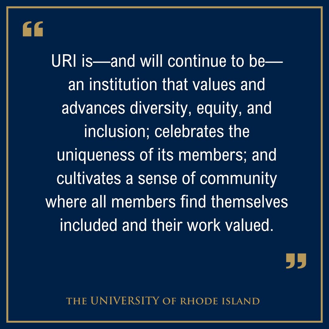 Read the full University of Rhode Island statement on today's Supreme Court affirmative action ruling: bit.ly/3rcpAId