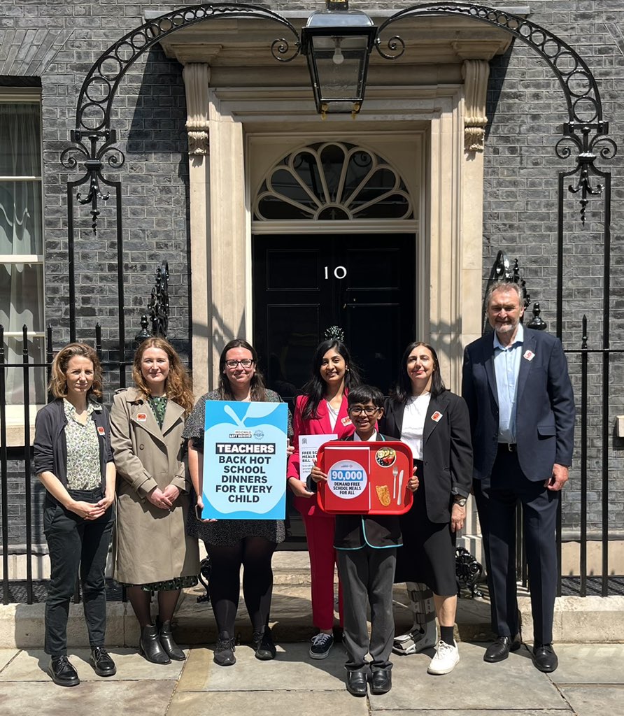 We handed in our Free School Meals petition to No. 10 today.