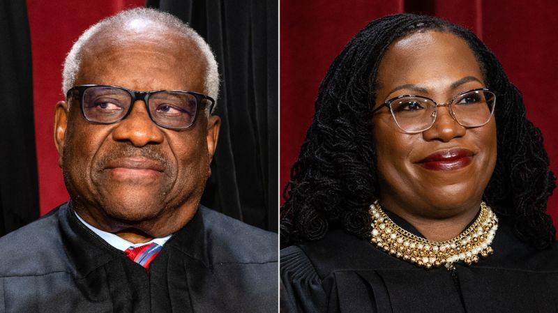 Justices Clarence Thomas and Ketanji Brown Jackson criticize each other in unusually sharp language in affirmative action case cnn.it/3JEv0lI