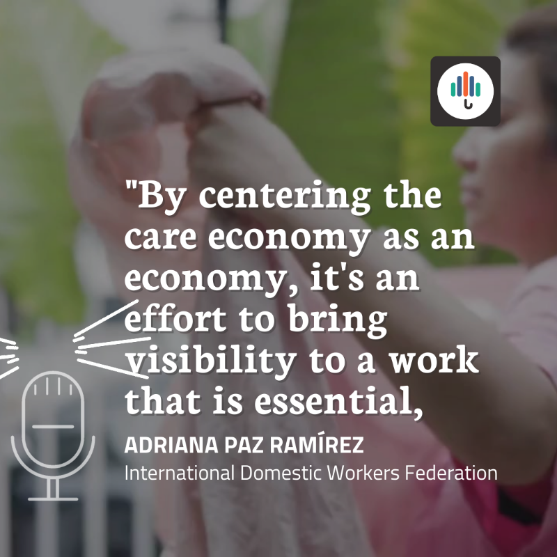 SP_Gateway's tweet photo. 1/2 🎙️ In our latest episode of the #SPpodcast ‘Care Economy: Reducing Unpaid Work and Inequality’ discover how the true value of unpaid care and domestic work and how #SocialProtection mechanisms can play a major role to reduce gender inequalities. 
▶️ https://t.co/Oym5ez8hwg