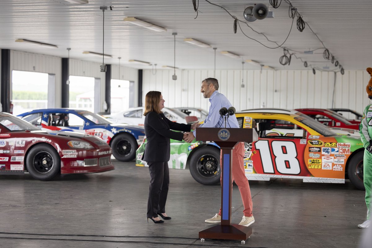 PoconoRaceway's tweet photo. We welcomed @PAAttorneyGen Michelle Henry to the Raceway to announce the return of the Drug Take Back Program.

Attendees can bring their unneeded prescription drugs to the race to safely dispose of them at the Office’s drug take back location.

More Info: https://t.co/3YVVlrCt4o https://t.co/EAv7PJxHjh