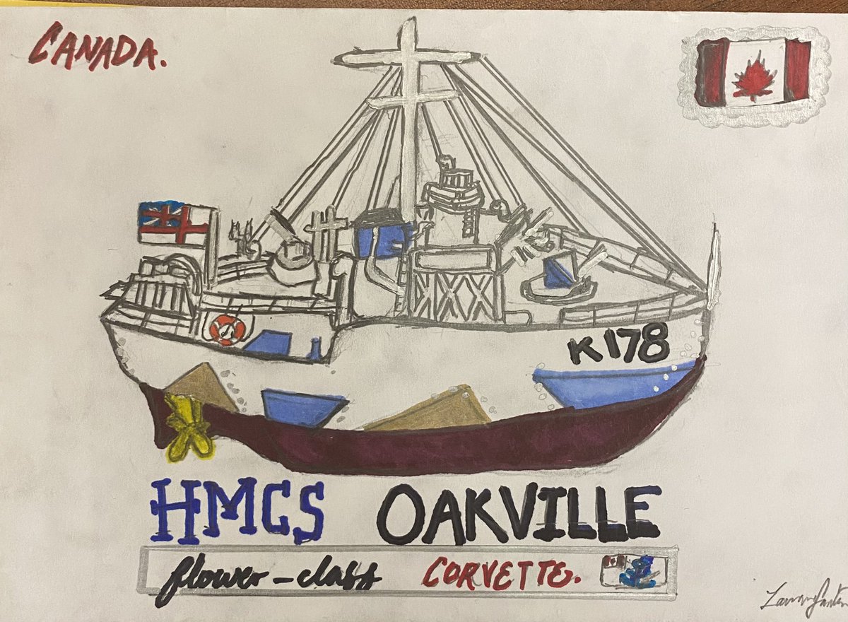 A gift from a student - very touching and deeply appreciated 😊 Even a <a href="/RoyalCanNavy/">Royal Canadian Navy</a> Ensign! ⚓️ #OakvillesFlower