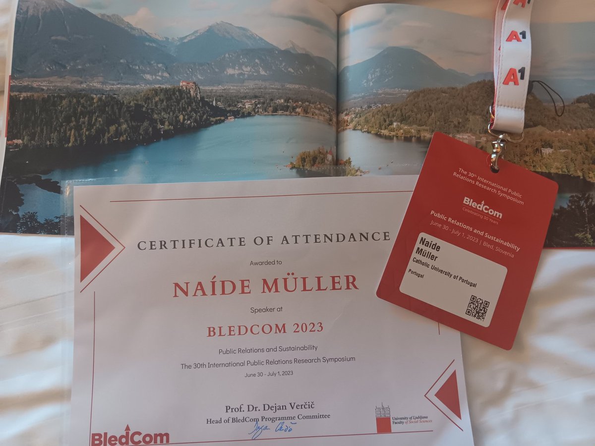 NaideMC's tweet photo. 30th International Public Relations Research Symposium (Bledcom 2023) 

#bledcom #lakebledslovenia #paradiseonearth #PublicRelations #strategiccommunications #sustainability #societycontribution #negotiations #buildingbridges #learning #Sharing #entusiam https://t.co/WP2OoGjMGD