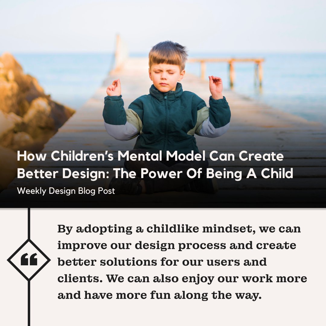 barno_team's tweet photo. Hello #connections !
Do you want to learn how children’s mental models can help you create better designs?
◾🔗 https://t.co/OITVrE6ILI
#design #designthinking #mentalmodels #ux #creativity #innovation #learnux #userresearch #uxblog #prototyping #ideation #empathy https://t.co/kyZI9uvdH2