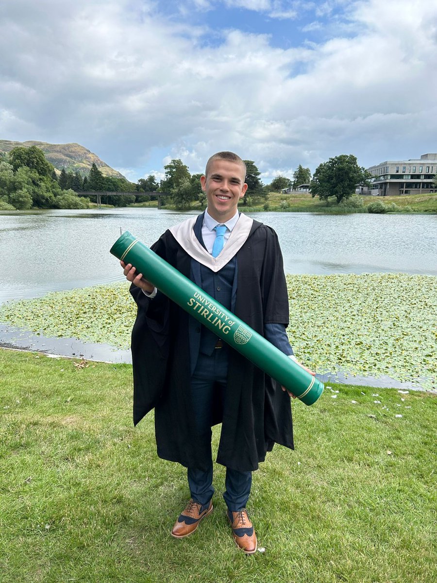 Huge congratulations to Olympic silver medallist Ross Whyte who graduated today from the University of Stirling with a BA (hons) in Sports Studies. A great achievement while juggling a demanding international curling career! Enjoy the rest of your day! #curling #stirling