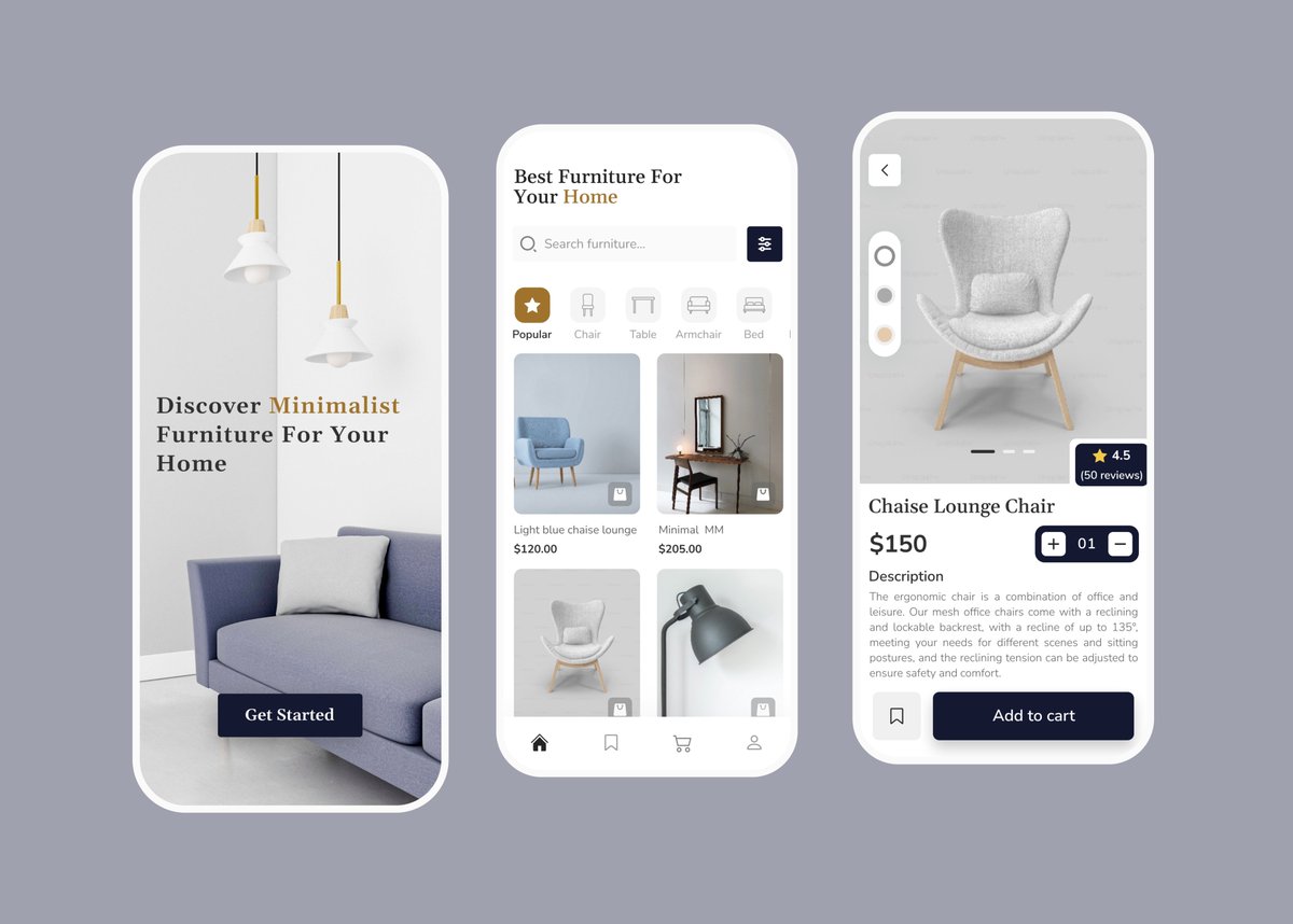 zak_uiux's tweet photo. Hello guys!
So this is my exploration about interior App - Ecommerce. This application is used to find and buy the best furniture online easily for the room or office.
Feel free to leave feedback on comment guys
#uxdesign #ui #ecommerce #interior #furniture #uiux #ux #uxdesig https://t.co/OaOxRj2ta4