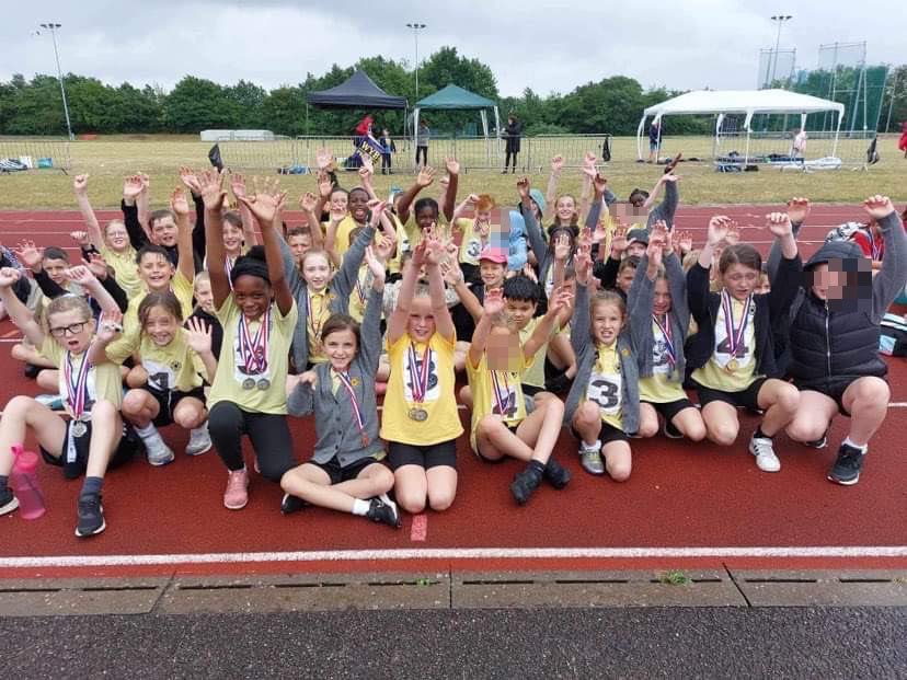 #Medals, medals and more medals!!! We had a fantastic morning at Garon’s Park for the District #Sports today. The rain didn’t put our children off as they finished in a tied 2nd place. Another incredible achievement and we’re extremely proud of all that took part. #teamwork