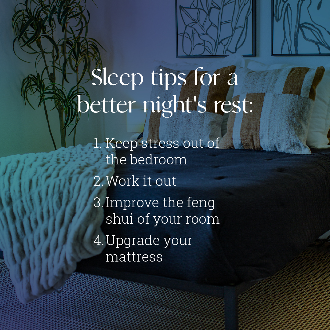 1 tip, 2 tips, 3 tips, 4! We've got the tips to help you catch those Zzzs. Learn more about the top impediments to a good night’s sleep at: bit.ly/3N49Uzn #BSC #BetterSleepTips #BSCSleepTips #SleepTips #Bedtime