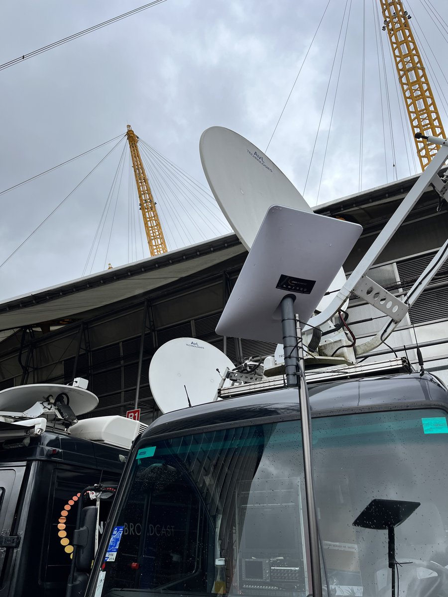 linksbroadcast's tweet image. WWE returns to the o2 London …. Multiple services in 72 MHz Of space with main and back up SNG’s with our friends from @PSSIStrategicTV