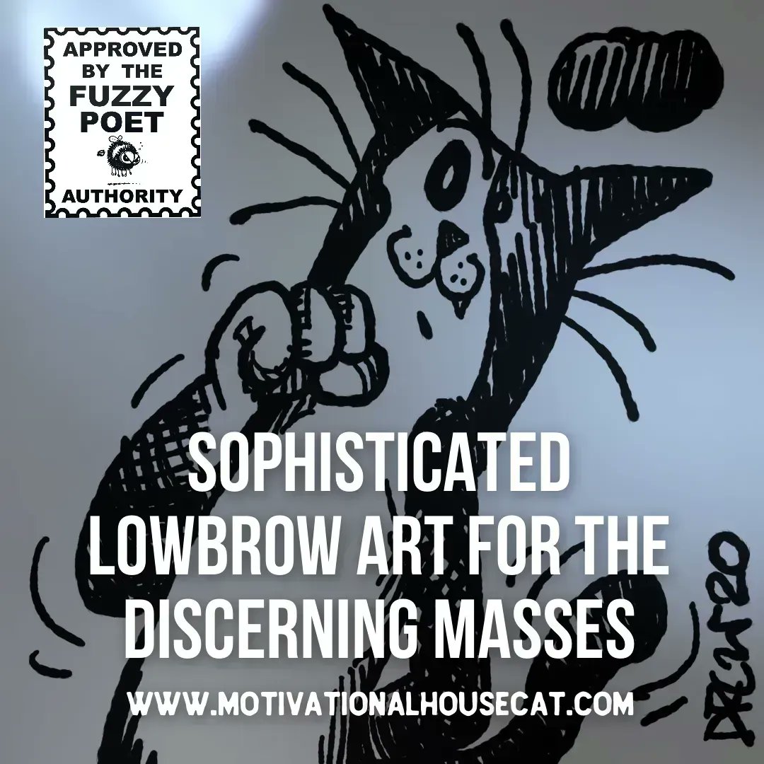 MotivationalKat's tweet image. “Big fan of yours here, Drew… keep up the great work!”-Brix Smith via Facebook 
motivationalhousecat.com
#independentcomic #indiecomics #leaveacomment #makingcomics #patreon #webcomics #comicfun #sharpiedrawing #comicbooks #SupportSmallBusiness #giftideas #independentartist