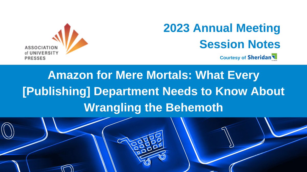 SheridanGroup's tweet photo. Recaps from 5 #AUPresses23 sessions are now available for your reading pleasure on our blog: https://t.co/27h4N9LTSx
@aupresses
#DEI #Amazon #POD #Sustainability #GlobalPublishing https://t.co/M5ApYRGcwb