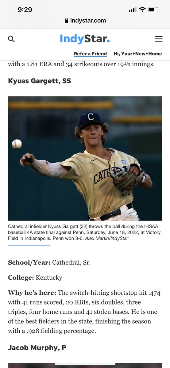 Brandy Cook-Gargett (@brandykyuss) on Twitter photo Congratulations <a href="/KyussG2/">Kyuss Gargett</a> on making the All-USA Central Indiana Super Team. Hard work does pay off ⚾️ ☘️<a href="/UKBaseball/">Kentucky Baseball</a> <a href="/Ubluesox/">Utica Blue Sox</a> Congratulations <a href="/KyussG2/">Kyuss Gargett</a> on making the All-USA Central Indiana Super Team. Hard work does pay off ⚾️ ☘️<a href="/UKBaseball/">Kentucky Baseball</a> <a href="/Ubluesox/">Utica Blue Sox</a>