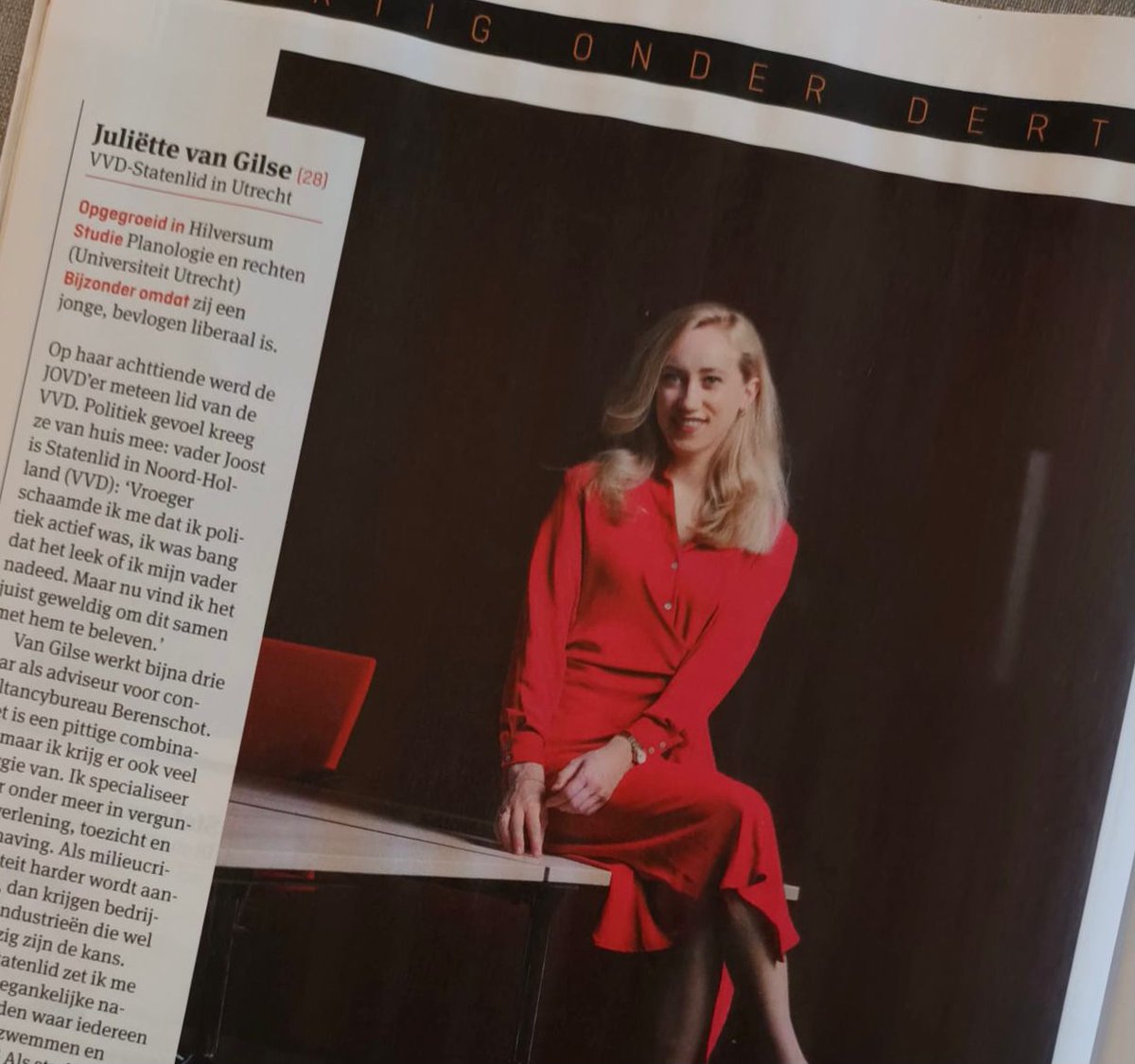 Trots op onze <a href="/JuliettevGilse/">Juliëtte van Gilse</a>, die door Elsevier's Weekblad werd opgenomen in hun serie over 30 veelbelovende Nederlanders onder de 30 jaar.  

Link voor abonnees:👇 ewmagazine.nl/nederland/acht…