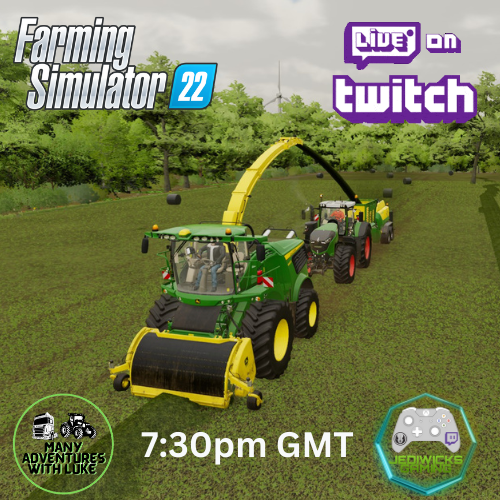 birdmangaming4's tweet photo. After last nights fail we will try again tonight on https://t.co/335bl2MSqz with the awesome @jediwicks at 7:30pm GMT. see you there for a busy busy evening.

#fs22 #gaints #farmer #farmlife #follow #steamer #support #ADHD #mentalhealth https://t.co/CRp7Rr1fQH