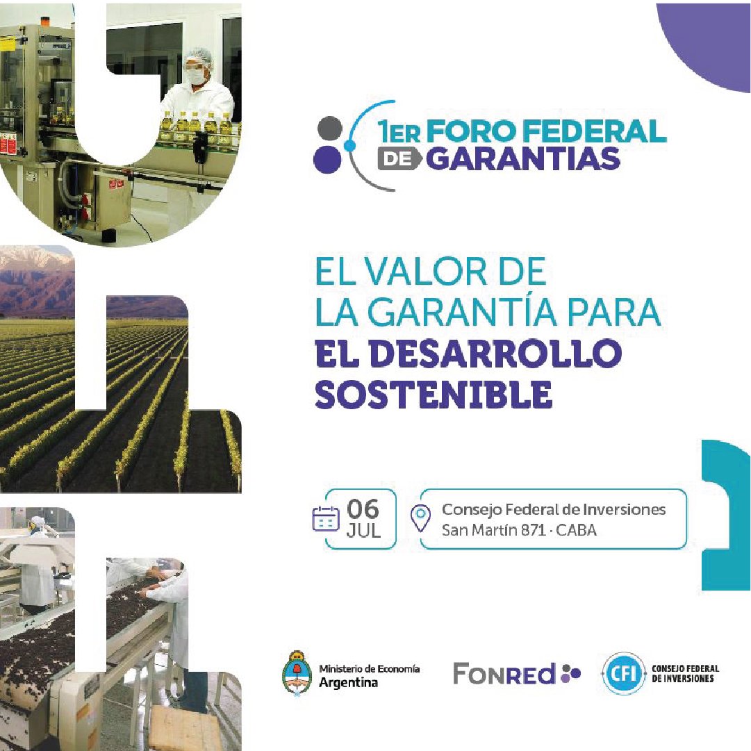 ¡En Julio FOGADEF se suma al 1er Foro Federal de Garantías!  
 6 de Julio  
📷 Consejo Federal de Inversiones, 
CABA  Para más información
ingresá a fogadef.com #FOGADEF