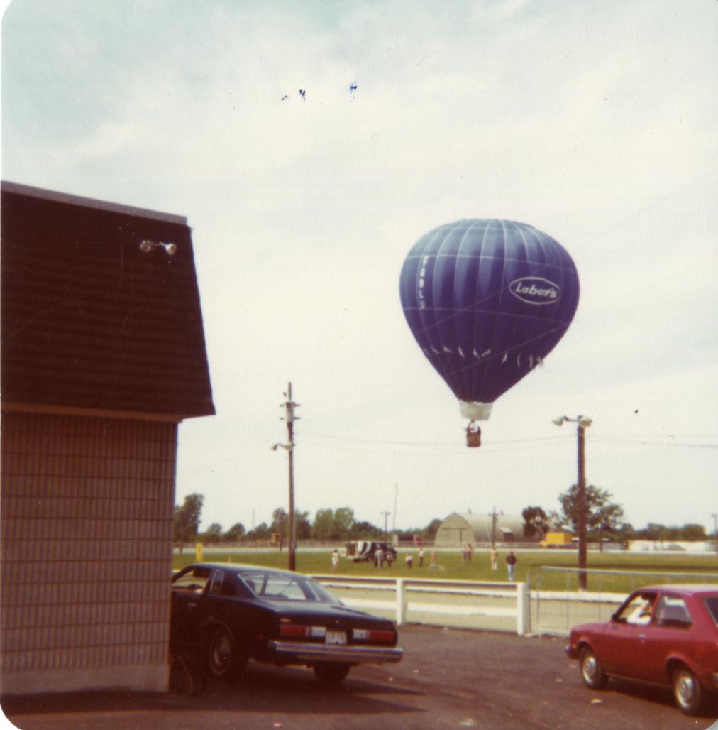 Our final #ACAHashtagParty photo comes from 1978. A hot air balloon at the Exhibition Grounds during Centennial celebrations in Belleville, Ontario. <a href="/archivistsdotca/">ACA</a>