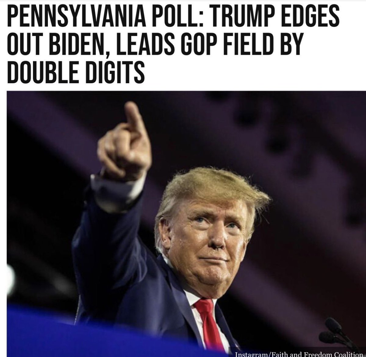 Armand Klein on Twitter "President realDonaldTrump is edging out Pres