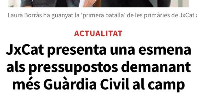 Pdemocratacat's tweet photo. 👋 Hola @miriamnoguerasM, coses que heu signat sense saber-ho:

➕ Guàrdia Civil a les zones d'explotació agrària
➕ Recentralització de la formació online
➕ Els drets electorals del PDeCAT

Per Catalunya, llegeix. 😅 #ProuShow https://t.co/mfgzPEhTV5