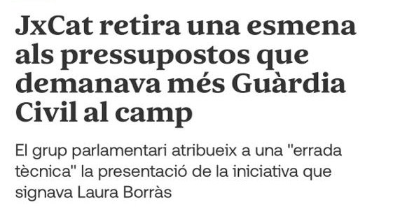 Pdemocratacat's tweet photo. 👋 Hola @miriamnoguerasM, coses que heu signat sense saber-ho:

➕ Guàrdia Civil a les zones d'explotació agrària
➕ Recentralització de la formació online
➕ Els drets electorals del PDeCAT

Per Catalunya, llegeix. 😅 #ProuShow https://t.co/mfgzPEhTV5