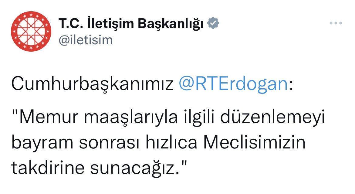 Şu açıklamanın bayramın 2.gününde yapılması demek ne oluyor biliyor musunuz 3 gündür istisnasız TT olmamız hakkımızı aramamız buçuk Ali’den bir halt olmaz ama şurada attığınız tweetler sayesinde alacaksanız biseyler yoksa mümkün değil hak almak #DevletinMemuruYoksul