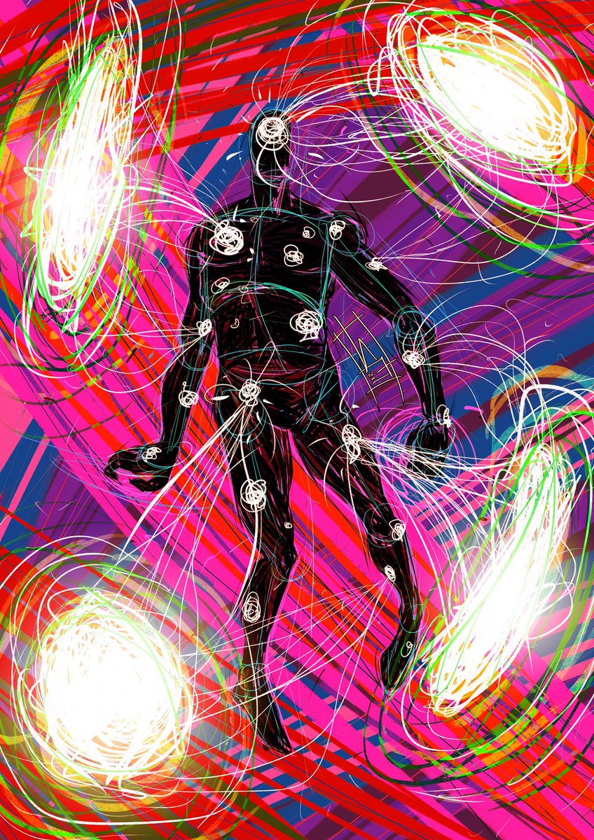 I saw #SpiderManAcrossTheSpiderVerse and I just had to do this line delirium portraying the Spot, a character with a design I feel very close to what I love doing!

#spiderman #AcrossTheSpiderVerse #atsv #theSpot #marvel