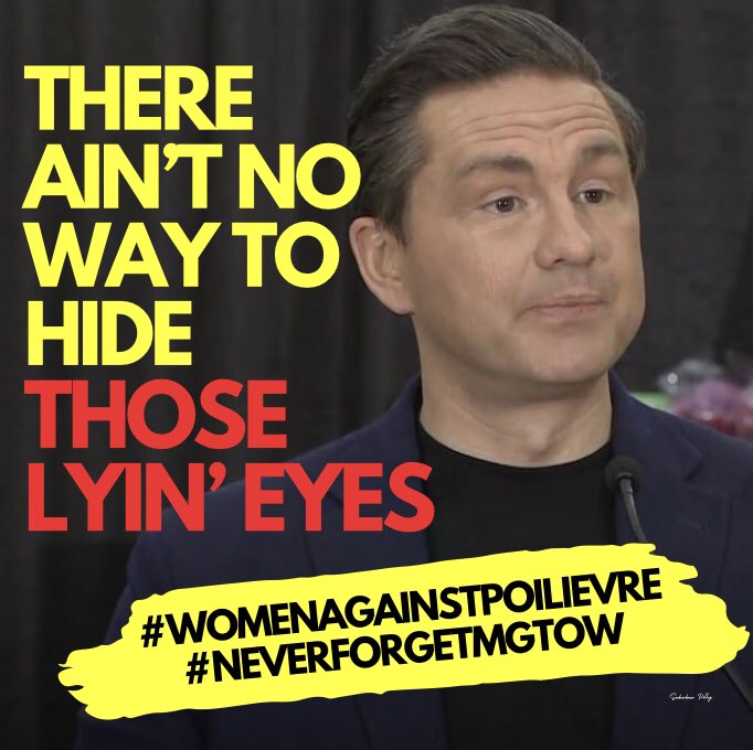 Nothing the <a href="/CPC_HQ/">Conservative Party</a> does can overhaul the fact that <a href="/PierrePoilievre/">Pierre Poilievre</a> courted Incels for votes and defends Incel father figure Jordan Peterson. Those same Incels target feminists and blame them for everything. 

There must be accountability. #womenagainstpoilievre #MGTOW