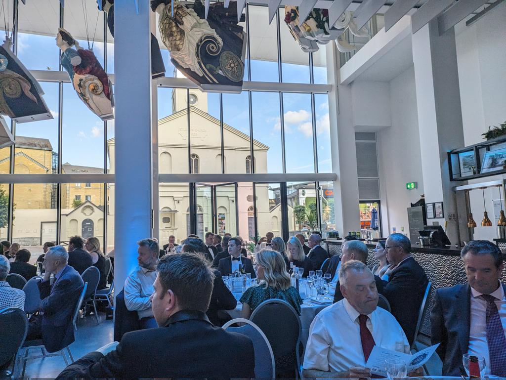 DCTrainingNet's tweet photo. Attending the @swbctweets annual dinner @theboxplymouth & have met the lovely @BevWatersICAEW & the irrepressible @CouncillorTudor.... Think it's going to be the naughty table! #table15 #networking #business https://t.co/uANS4RZyB4