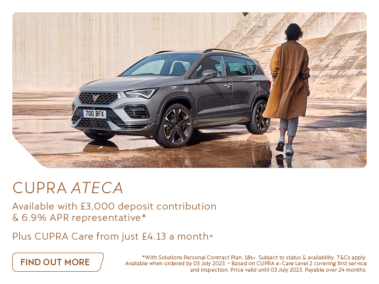 The #CUPRA Ateca is powerfully beautiful with confident lines for a sporty, sophisticated presence.

Discover offers > marshall.co.uk/cupra/new-car-…