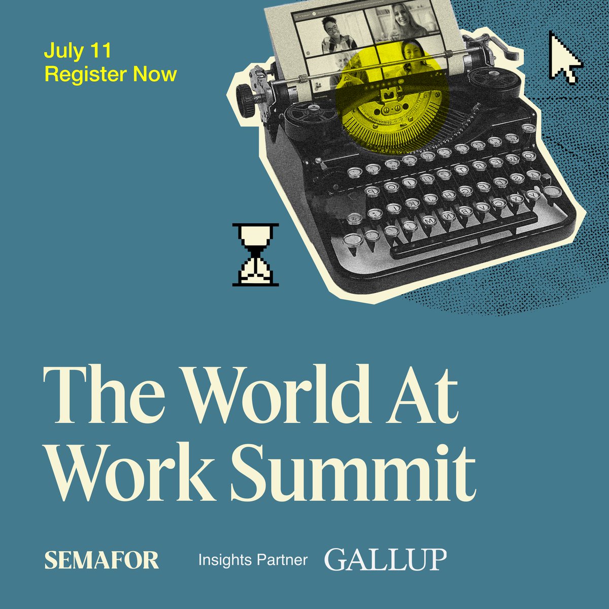 🟡 Join us on July 11 to explore quiet-quitting, artificial intelligence in the workplace, remote work, and more with our partners at <a href="/Gallup/">Gallup</a>.

Register now: semafor.swoogo.com/stateofthework…