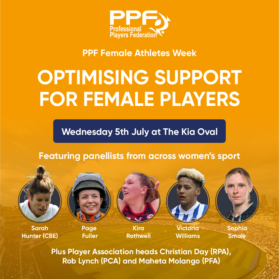 Next week is the PPF’s #FemaleAthletesWeek when we will host a special event on Wednesday ahead of the Women’s Ashes IT20 inc. a players panel, group discussions and networking opportunities for stakeholders. Supported by @TomMaynardTrust