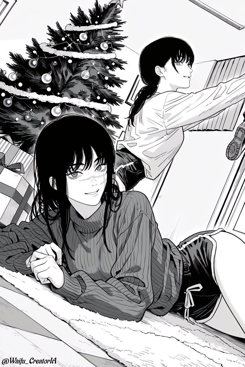 Waifu_CreatorIA's tweet photo. Would this be Denji's most peaceful fantasy? #chainsawman226 #asamitaka #yoru #denji #csm226 https://t.co/J4HZ9vVOUi