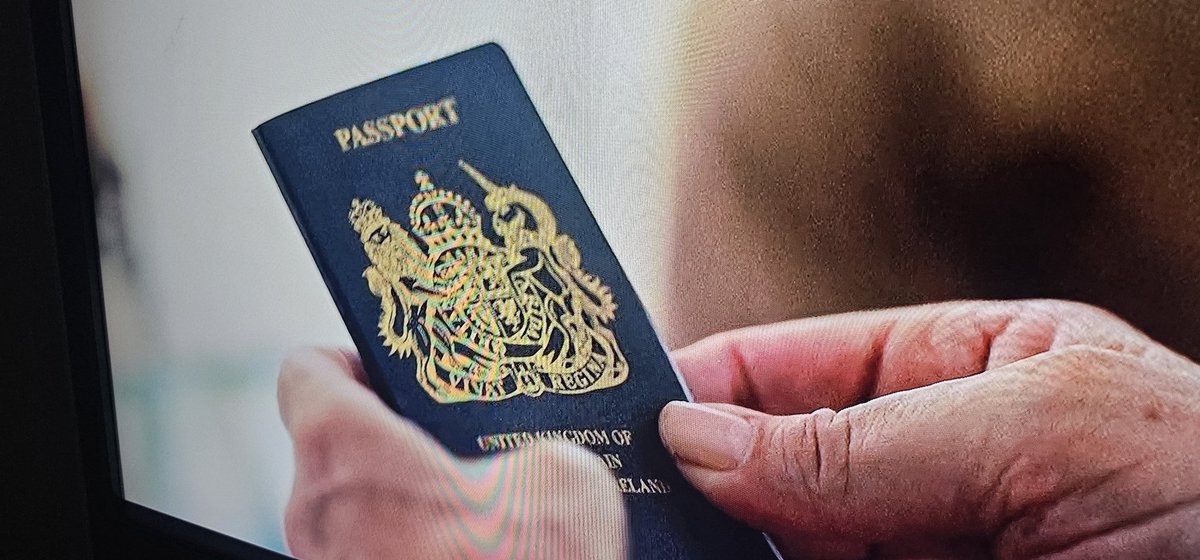 markadey's tweet photo. He won't get very far with a blue British passport issued in 2017 (I haven't seen the last half an hour so he might not have). #TheNightManager2 #TheNightManagerS2 #TheNightManager https://t.co/OAS7NBQEUv