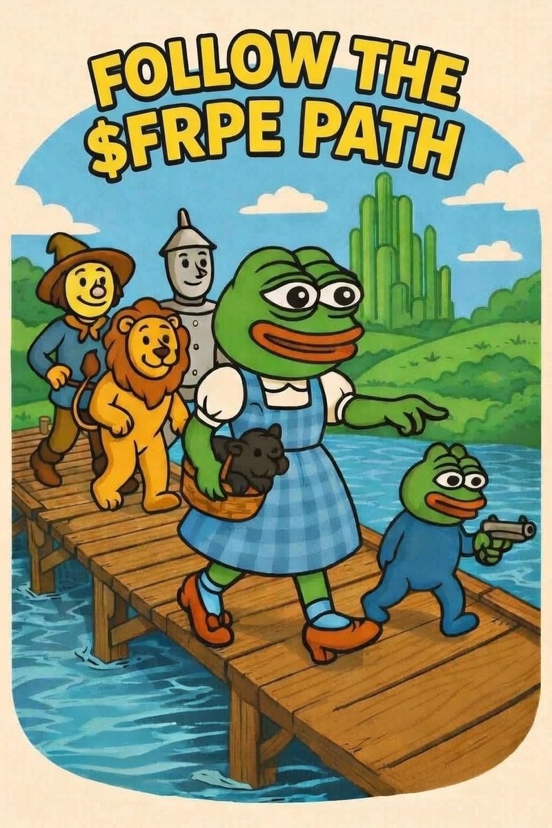 TheFreshPepe's tweet photo. Gm ct, Follow the $FRPE path🐸
#path #pepe #memecoin https://t.co/l3FnHTTMZr
