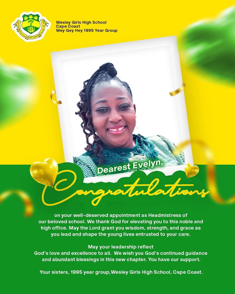 Our new headmistress... #wghs1995
#geyheyonline