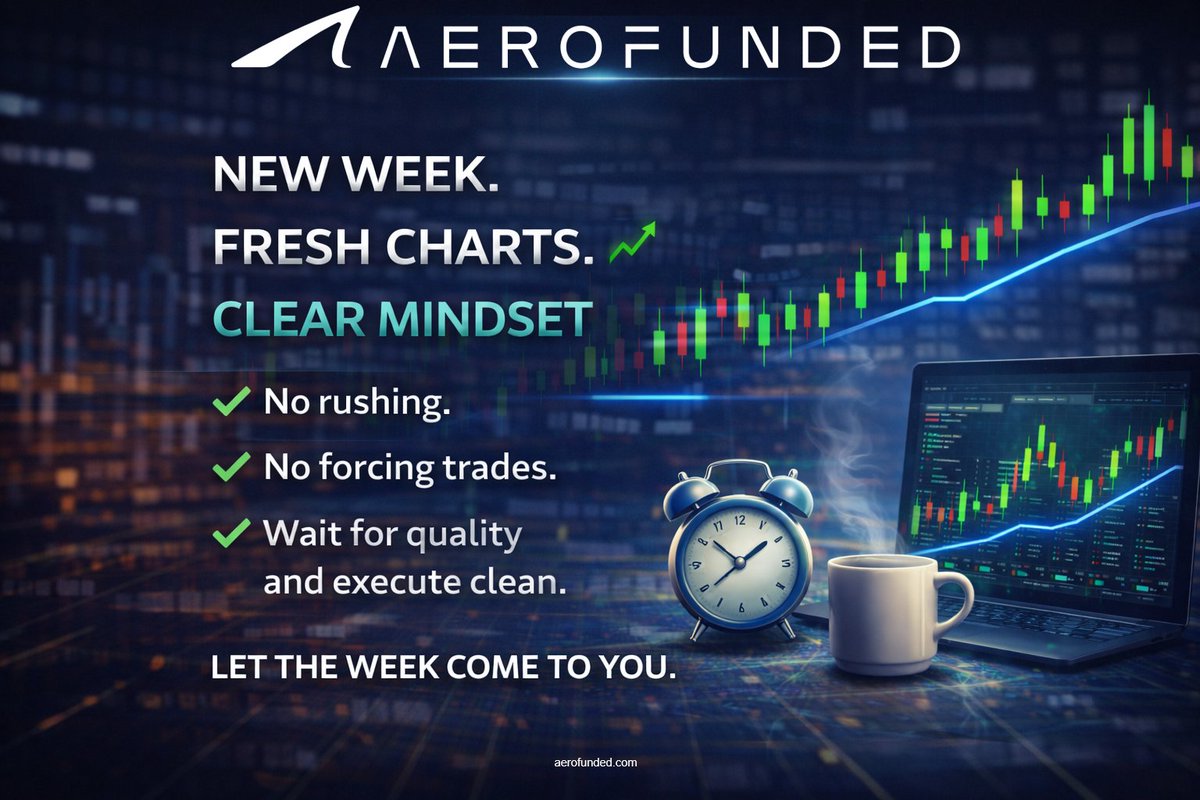New week. Fresh charts. Clear mindset 📈

Trade With 👉aerofunded.com