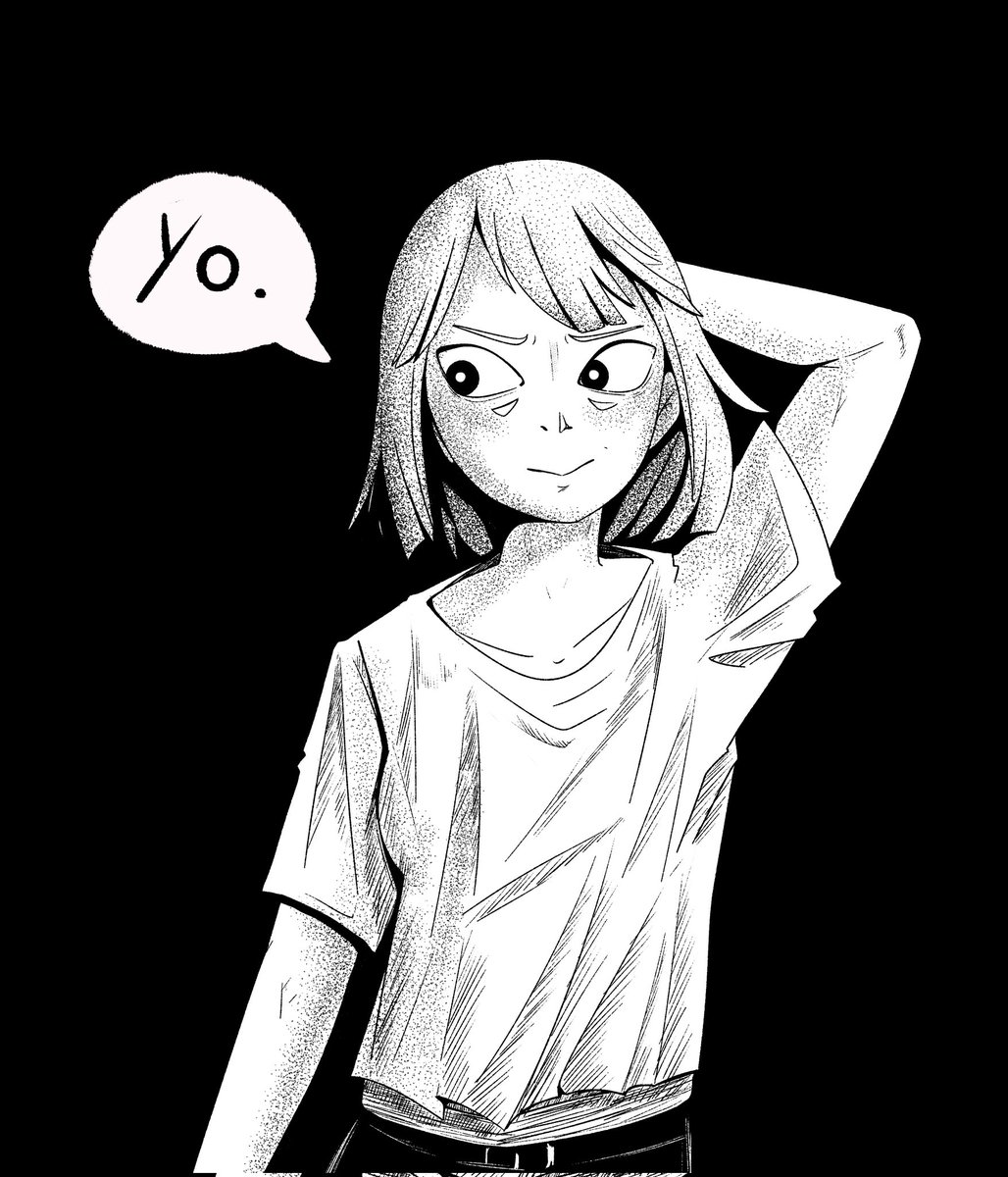 Tried to draw my OC in <a href="/blupixl__/">bluu</a> style, still got a lot to learn.