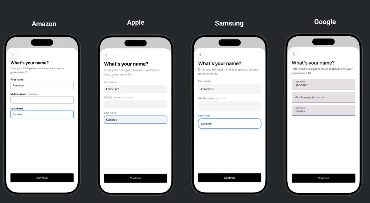 fcanalesg's tweet photo. I asked Claude to model a simple screen (except the button) in different systems. Here are some of the results. I didn't verify the quality of the implementation, so some details may be off https://t.co/hurru0ltCN