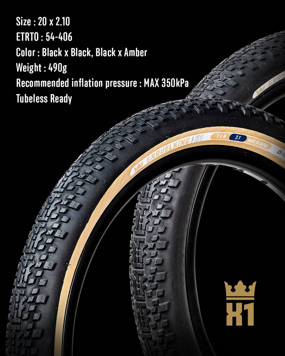PanaracerJ's tweet photo. GRAVELKING X1 20インチの可能性。

#panaracer #パナレーサー #gravelking #グラベルキング #gravelking20” #グラベルキング20インチ https://t.co/GmOe6IeUB8