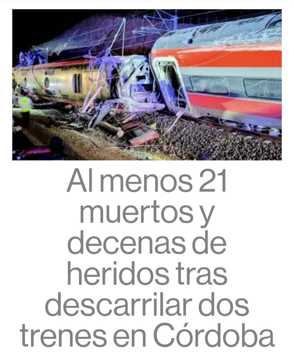 No voy a subir nada del mundo ultra.

Es la noticia que está golpeando a todo un país…

Desde aquí mandamos nuestro pésame y apoyo a las familias de todos los fallecidos y a todos los heridos.

…DEP…. 

900101020 es el número que atiende a los familiares de las víctimas.
