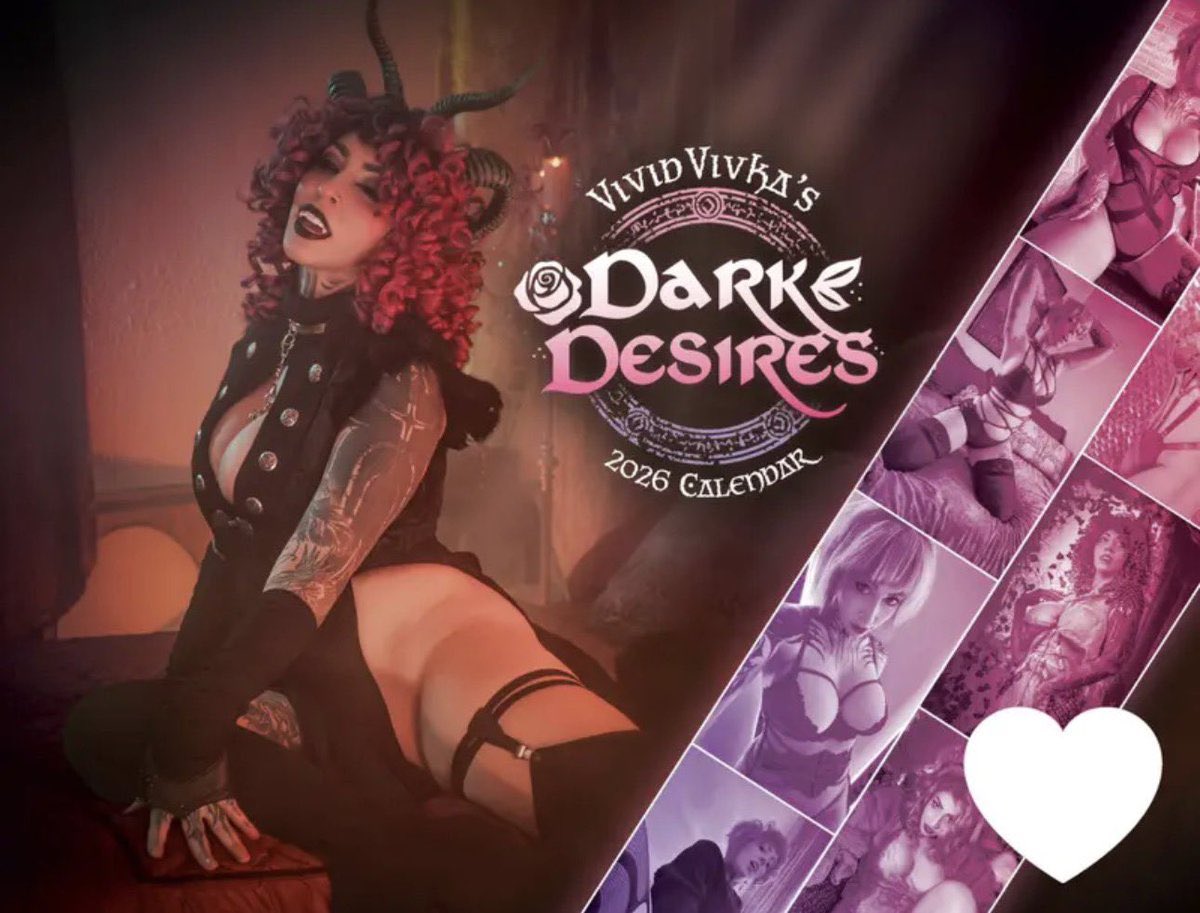 VividVivka's tweet image. 💗GIVEAWAY TIME!!💗
Did you miss out on a chance to grab one of my calendars? I have a pile that I will be giving away for FREE, thanks to some wonderful people sponsoring them!

If you want to win one, all you have to do is…

- be over 18 years of age (I will be checking) 
- be…