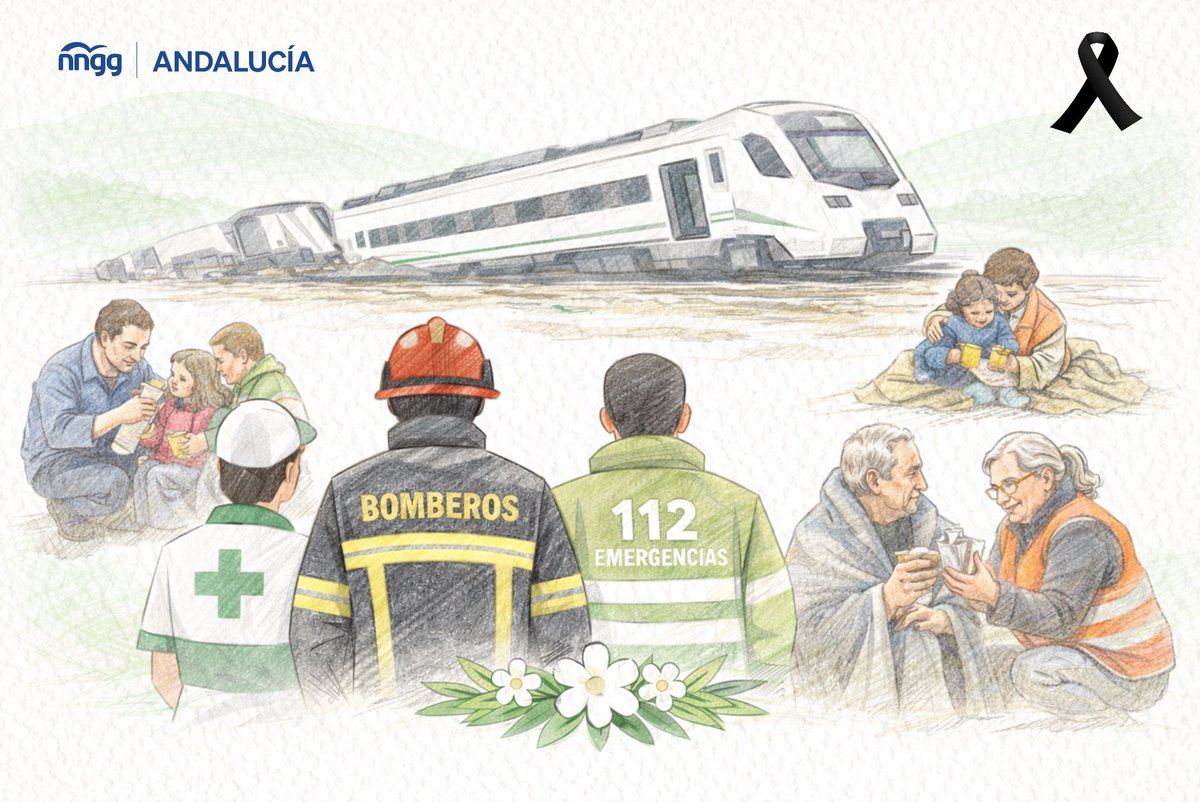 🖤 Día de enorme tristeza para
Andalucía.

Nuestro pésame a las familias y agradecimiento infinito a los profesionales y voluntarios que están al pie del cañón y a la tremenda humanidad de los andaluces.

Todo nuestro respeto y apoyo.