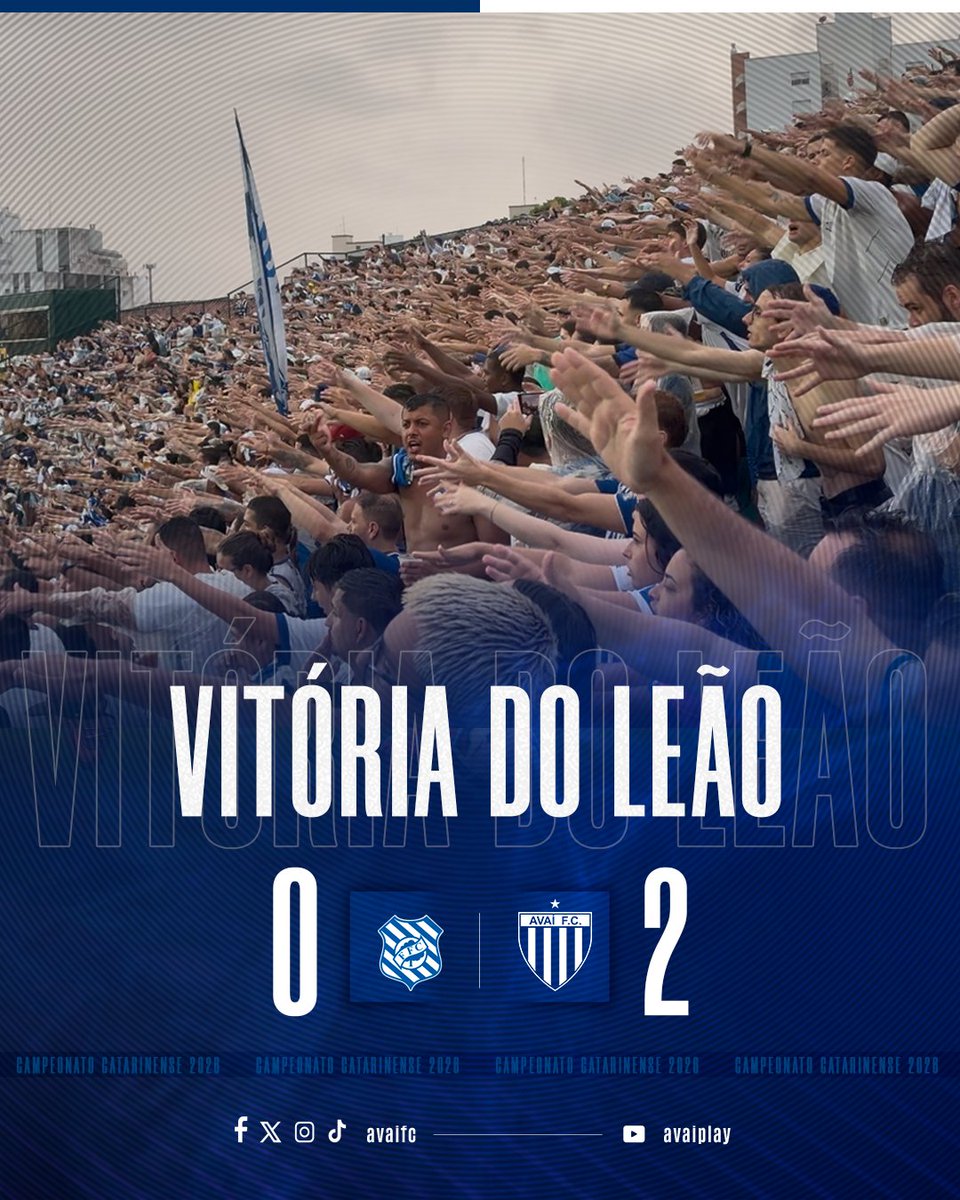 🦁😍 ACAAAAAAAAAAABOOOOOOOOU,
VENCEU O MAIS VEZES CAMPEÃO!

Figueirense 0x2 <a href="/AvaiFC/">Avaí Futebol Clube</a> 

COMEMORE MUITO, NAÇÃO AVAIANA!

#TodosPeloAvaí
