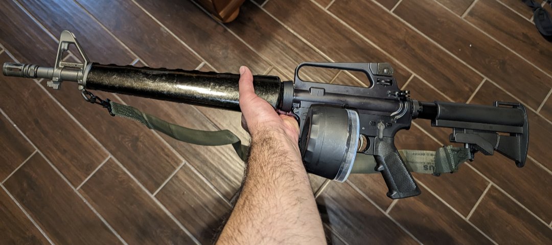 DrDeath1776's tweet photo. "What do you mean you don't like feds!?"
BRO I literally built a clone of the North Hollywood bank robbers AR! https://t.co/82fFaVhaUw