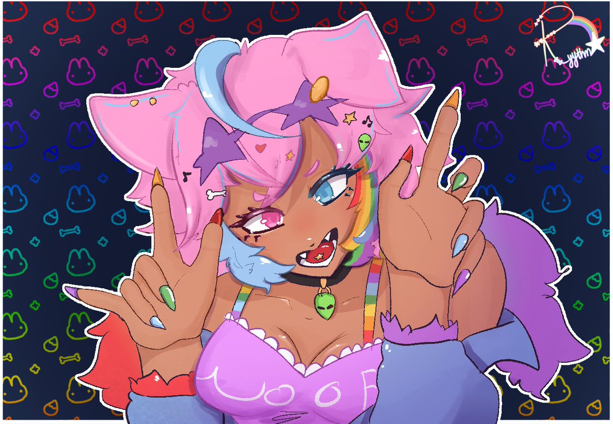 Ryythmart's tweet image. Hello everynyan!
My name is Ryythm, my main account is @RyythmVT  🌈💫
This is my art page where I will post my art, L2D rigging and more!! If you are interested please consider a follow to join my art journey!! 💞💞
You can find more of my work in link in bio!!