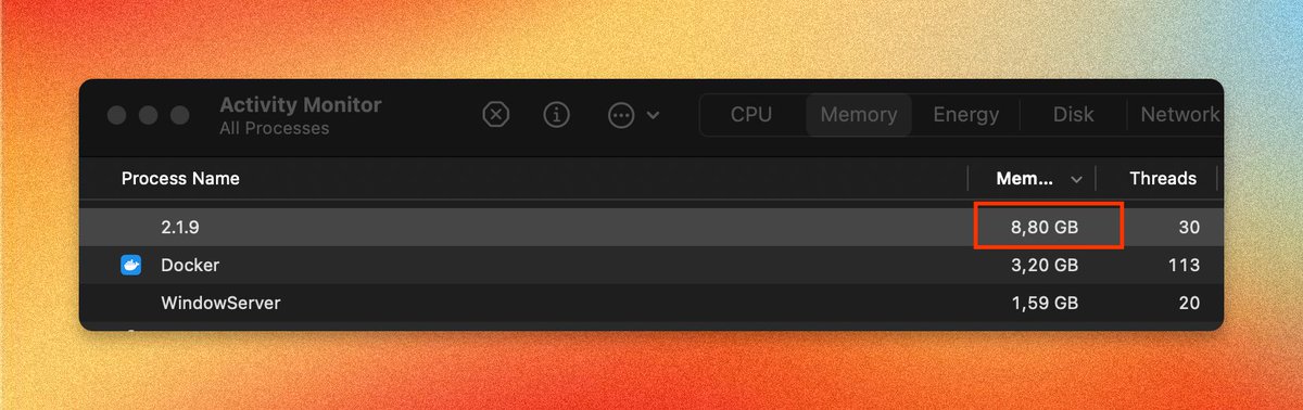 What's your Claude Code's memory usage? Mine is 8.80 GB.