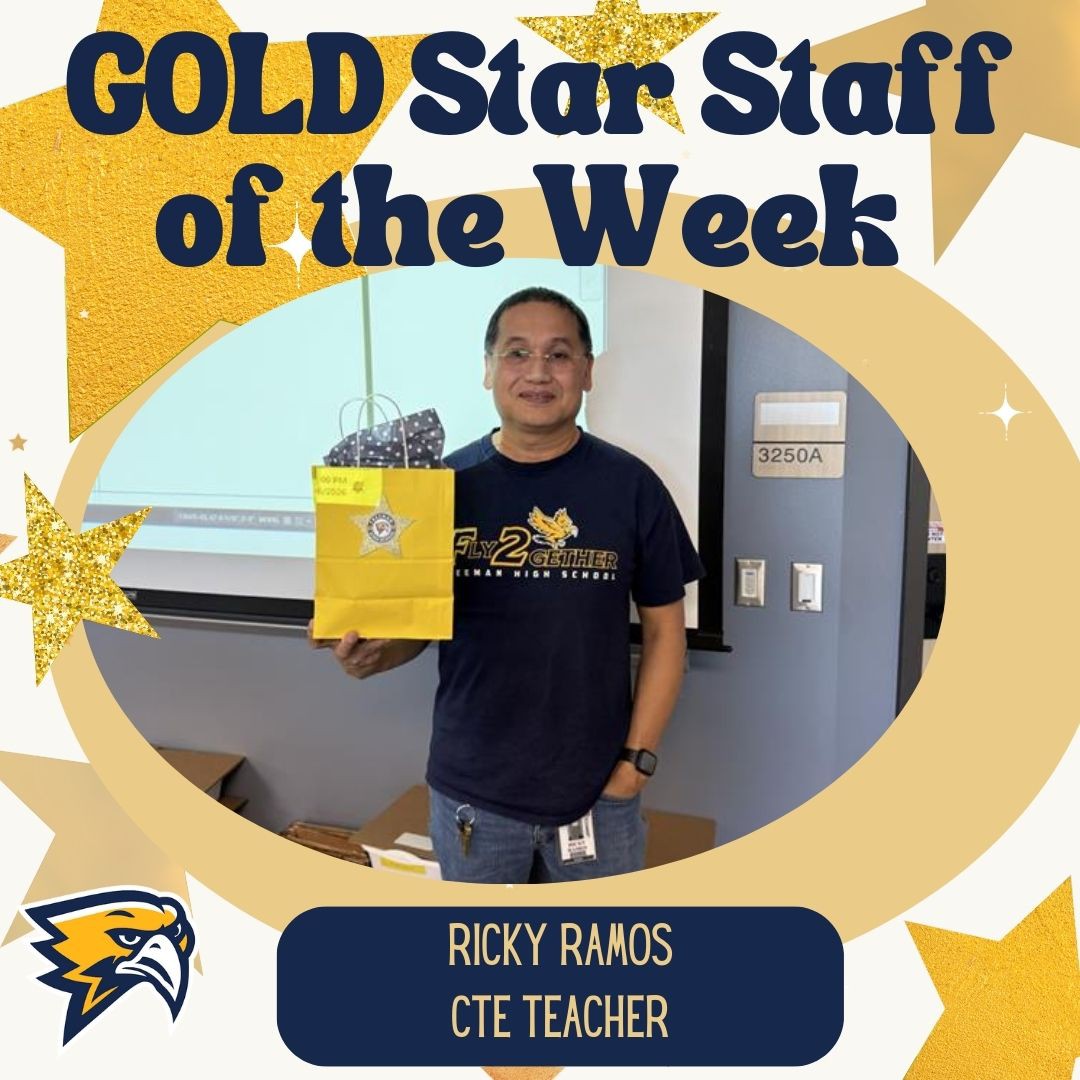 GoldenFHSEagles's tweet photo. Congrats to our GOLD Star Staff of the Week.  We appreciate you both!  #BeAbove #theGOLDstandard #fly2gether https://t.co/j5bnwXKSal